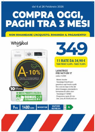 LAVATRICE WHIRLPOOL FFB9479BVIT